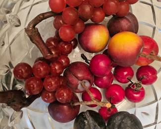 Stone and wood fruit