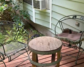 Outdoor chairs and table