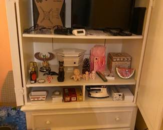 Armoire, decor, baskets, and more