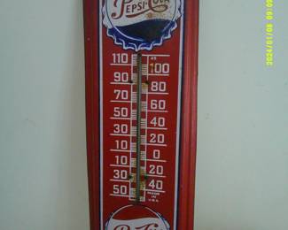Vintage Pepsi Cola Thermometer Original