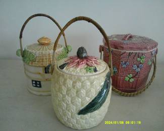 Vintage Ceramic Biscuit Jars