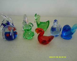 Glass figurines