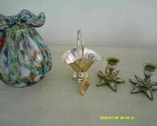 Mother of Pearl Candleholders