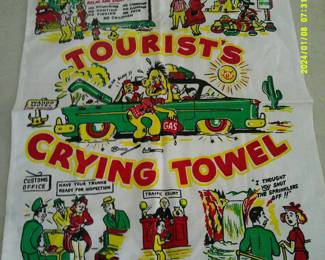 Vintage Tourist's Crying Towel