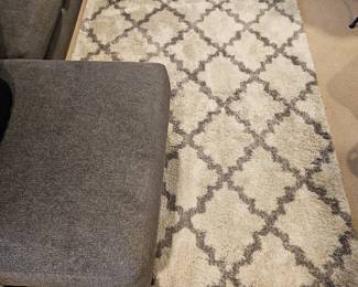 Lot #37 - Mohawk Home Briarwick Grey Polyester Shag Rug Soft Plush Area Rug Carpet