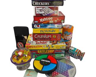 Lot #33 - Classic Board Games Lot Including Hasbro Taboo, Parker Brothers Yahtzee, Hasbro Clue & More