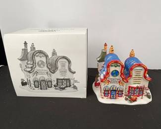 Lot #148 - Department 56 Heritage Village Christmas Bread Bakers Ceramic House Village Accessory with Box