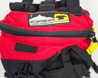 Lot #116 - Mountainsmith Dog Pack II Red and Black Adjustable Dog Backpack for Outdoor Adventures