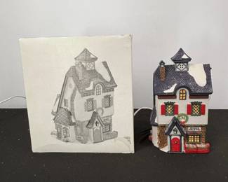 Lot #147 - Dept 56 Northpole Series 'Neenee's Dolls & Toys' Ceramic Lighted Christmas House