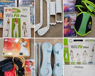 Lot #13 - Nintendo Wii Fit Plus Balance Board with Wii Sports & Zumba Fitness Games and Accessories