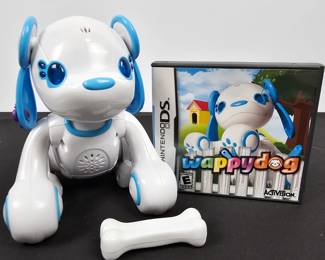 Lot #67 - Activision Wappy Dog Nintendo DS Game with Interactive Robotic Dog Toy