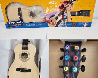Lot #106 - First Act Discovery Acoustic Guitar Learning System with Color Coded Chord Headstock