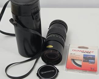 Lot #22 - Quantaray 85-210mm Auto Zoom Macro Camera Lens with MC UV Multi-Coated 67mm Filter & Case