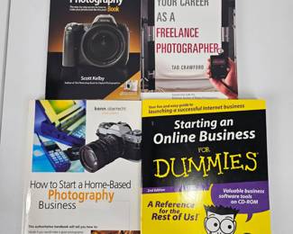 Lot #107 - Photography & Online Business Books Lot – Digital Photography, Freelance Career, Home-Based Photography, Online Business for Dummies