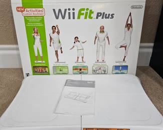 Lot #13 - Nintendo Wii Fit Plus Balance Board with Wii Sports & Zumba Fitness Games and Accessories