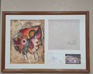 Lot #48 - Eric Waugh Signed Limited Edition Artwork from Guinness World Record Largest Painting