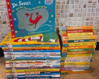 Lot #94 - Dr. Seuss Classic Children's Book Collection - Including Green Eggs and Ham, Hop on Pop & More