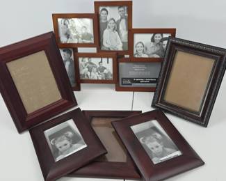 Lot #54 - Multi-Opening Wood Photo Frame & Classic Wooden Picture Frames