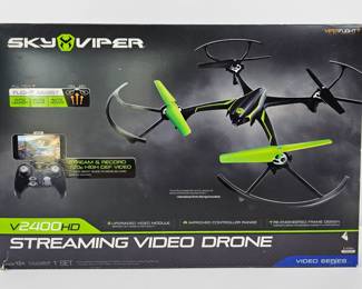 Lot #5 - Sky Viper V2400HD Streaming Video Drone with 720p HD Camera & Flight Assist Technology
