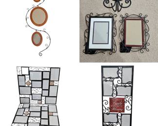 Lot #47 - Decorative Black Wrought Iron Photo Frames
