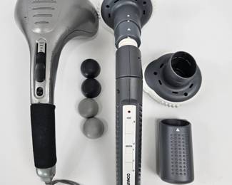 Lot #6 - HoMedics PA-1 Handheld Percussion Massager & Conair Heat Vibration Massager with Attachments