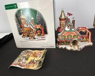 Lot #152 - Department 56 North Pole Series Elf Mountain Ski Resort Lighted Holiday Village Building