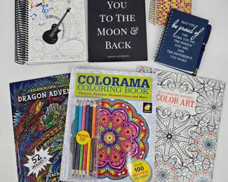 Lot #102 - Adult Coloring Books and Blank Journals