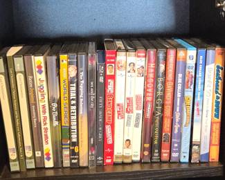 Lot #189 - Mixed DVD Lot Including American Pie Series, Hangover Unrated, Borgia, Fifty Shades of Grey, 2001 World Series & More