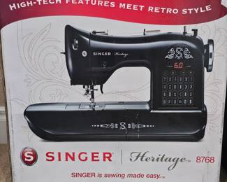 Lot #9 - Singer Heritage 8768 Electronic Sewing Machine with 24 Stitch Functions