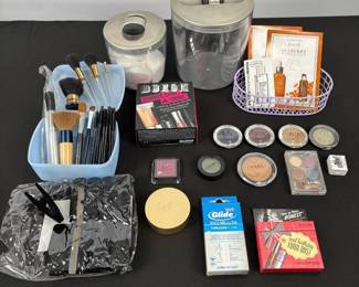 Lot #202 - Makeup and Personal Care Lot with Professional Brushes and Accessories