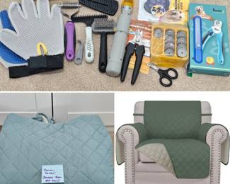Lot #119 - Boshel Professional Pet Nail Clippers & Grooming Tool Set with Durable Couch Cover