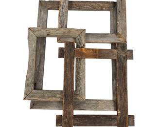 Lot #45 - Rustic Reclaimed Wood Picture Frames Vintage Style Farmhouse Decor