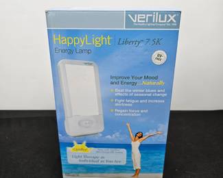Lot #70 - Verilux HappyLight Liberty 7.5K Energy Lamp Natural Spectrum Light Therapy