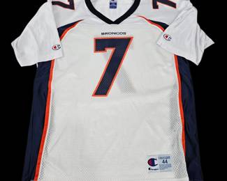 Lot #16 - Denver Broncos #7 John Elway Authentic Athletic Jersey Large Size Vintage Champion Brand
