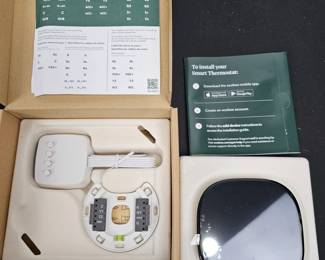 Lot #64 - NIB Ecobee Smart Thermostat Enhanced Model EB-STATE5-02 with Wi-Fi and Energy Star Certification