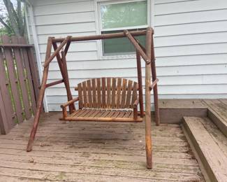 Great outdoor swing......and more pics coming of other outdoor items!