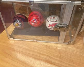 Cleveland Indians patriotic baseball display