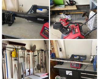 Lots of hand tools and power tools - Kobalt, Toro and more