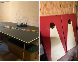 Ping pong or corn hole???  Game on!