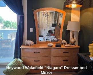 Heywood Wakefield Niagara Dresser and Mirror