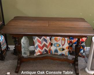Antique Oak Console Table