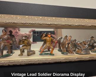 Vintage Lead Soldier Diorama Display third image