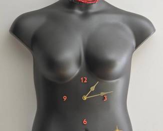 Female Torso Mannequin Wall Clock