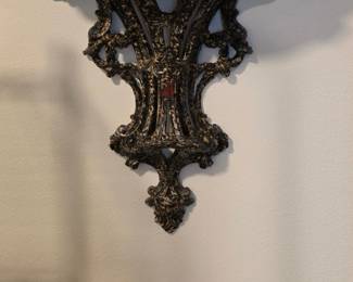 Ornate Gothic Cast Iron Wall Shelf Bracket