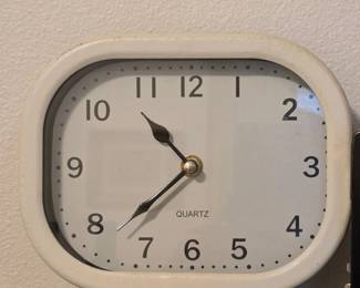 Retro Double Dial Wall Clock
