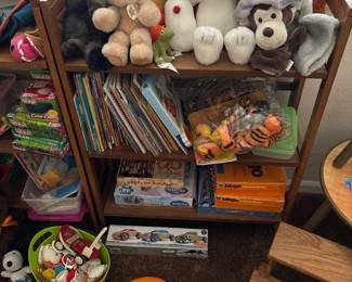 Stuffies, toys, books