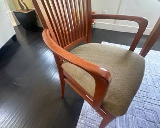 Teak dining chairs - 8