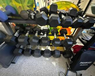 Weight set & rack