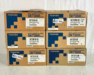 Lot of Toshiba Phones New Old Stock including Toshiba DKT-3010 and more