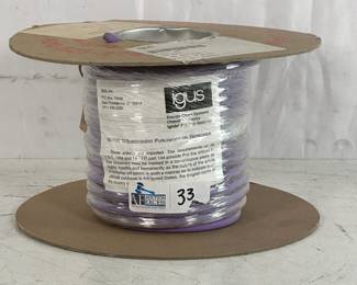 75' Igus Chainflex CF14US-020402 Cat5E Ethernet Cable Spool Purple New